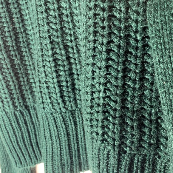 PACSUN forest green crochet cropped sweater - Picture 4 of 4